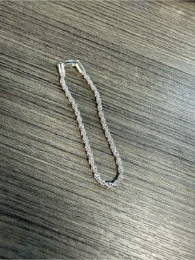 Silver Filled Rope Bracelet – Italy Stamp | New w/ Box